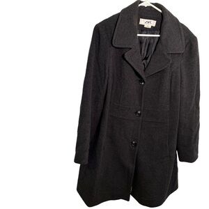 Anne Klein Sport Peacoat Dark Charcoal Gray